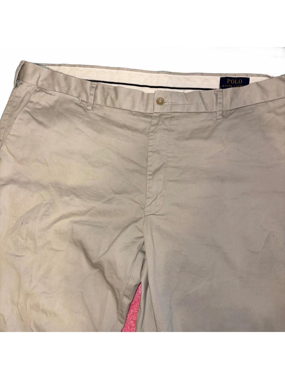 Polo Ralph Lauren Men’s W 42 L 32 Stretch Classic Fit Beige Khaki Dress Pants